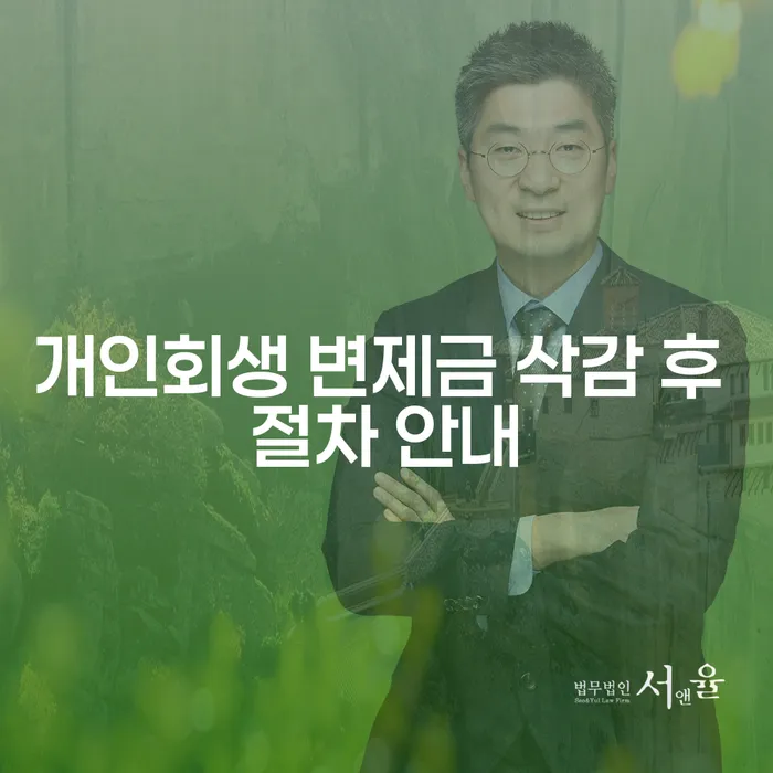 개인회생 변제금, 삭감 후 어떻게 준비해야 할까요?