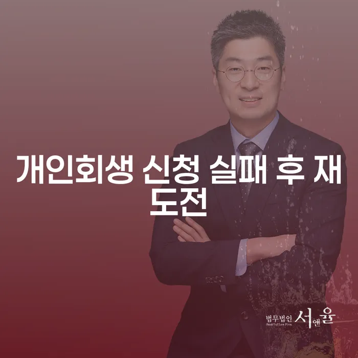 개인회생 신청 실패 후 재도전, 어떻게 해야 할까요?